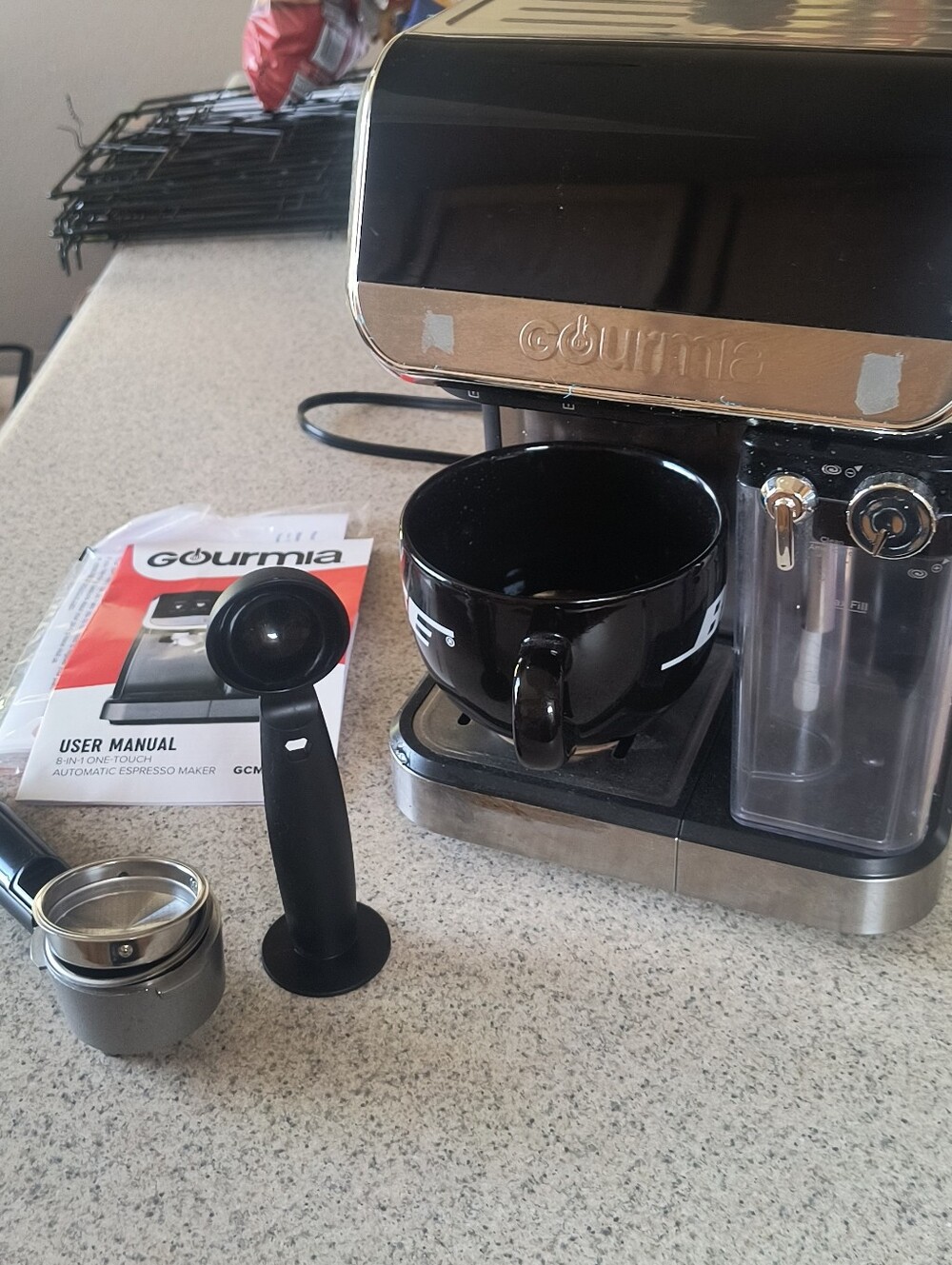 Gourmia 8 In 1, Touch Espresso/Cappuccino Machine